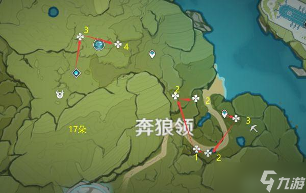 原神小灯草最新版分布图