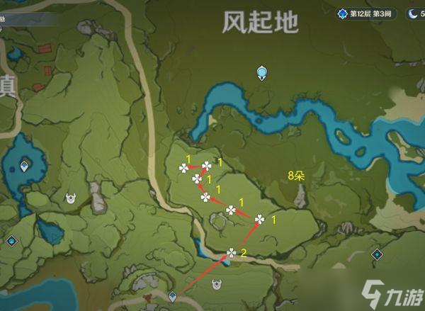 原神小灯草最新版分布图