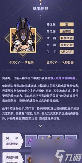 原神赛诺强度怎么样