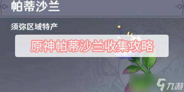 原神帕蒂沙兰收集攻略