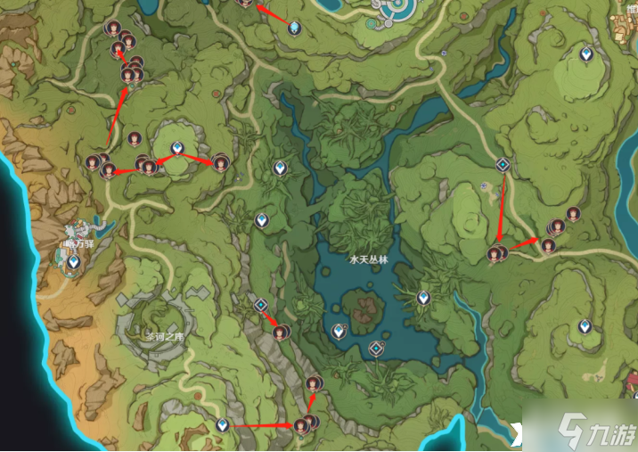 《原神》镀金旅团在哪？3.4镀金旅团讨伐路线