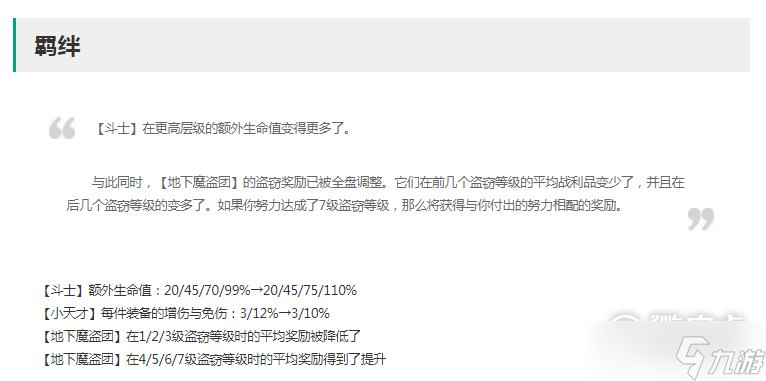 云顶之弈3月9日正式服更新羁绊改动一览