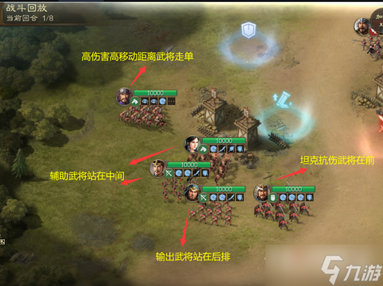 《三国志战棋版》双横平地图战术介绍