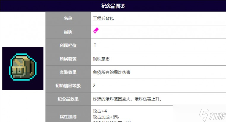 霓虹深渊无限工程兵背包作用攻略