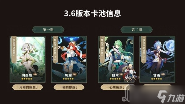 《原神》3.6版本UP角色抽取攻略