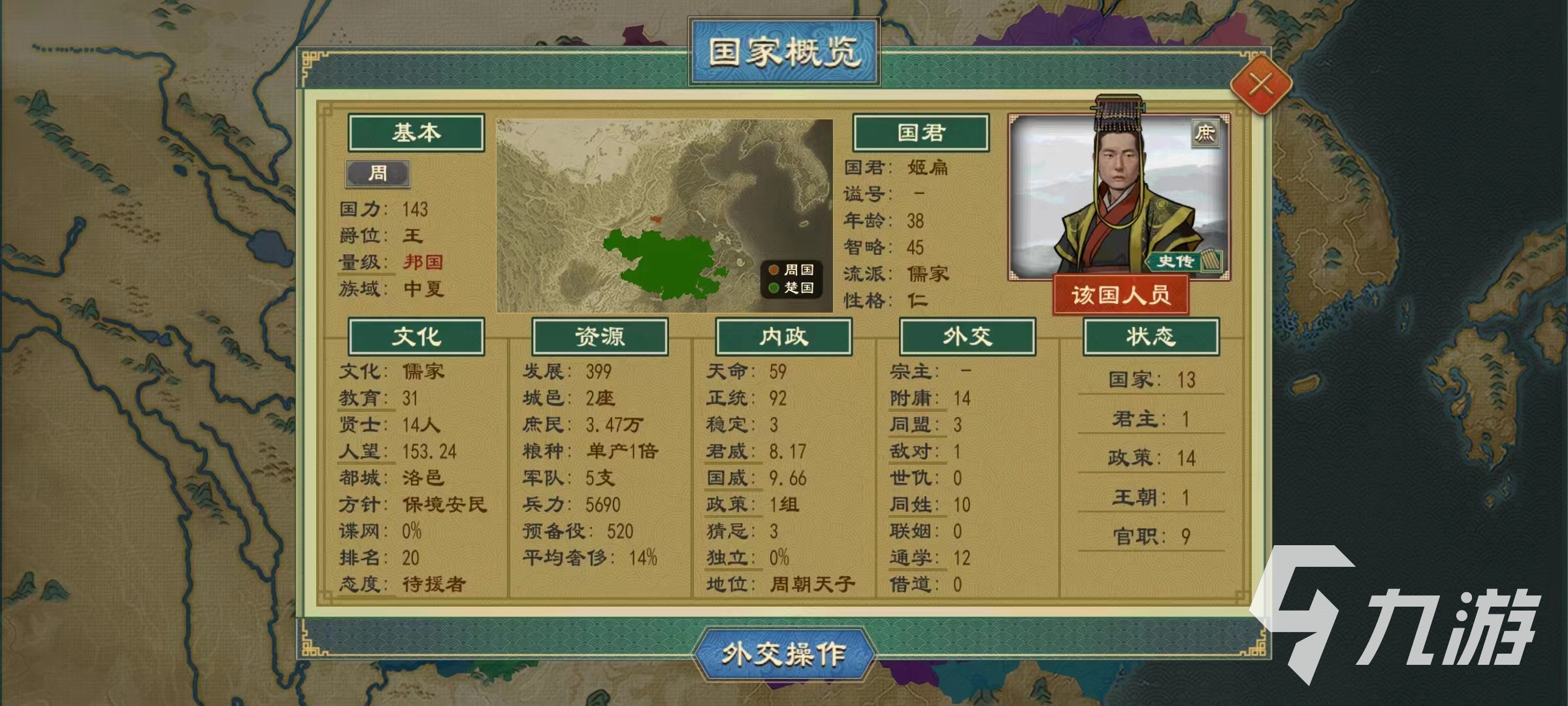 大周列国志性格影响因素一览 大周列国志性格能影响哪些