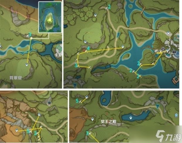 《原神》采集路线是什么？3.6须弥水晶矿采集线路介绍一览