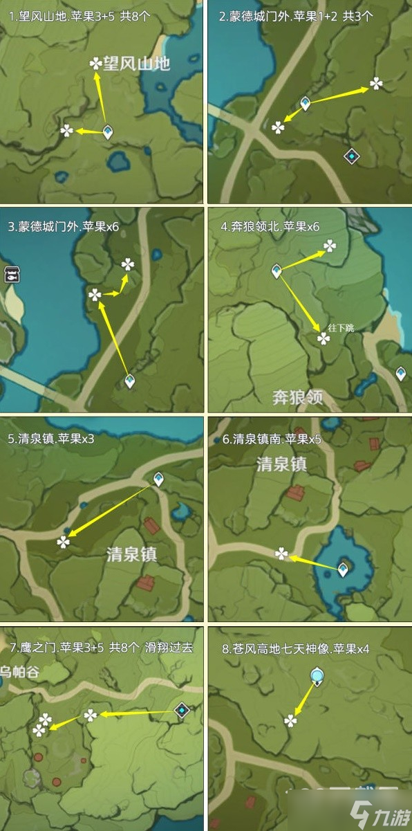 《原神》3.6版苹果高效采集路线分享