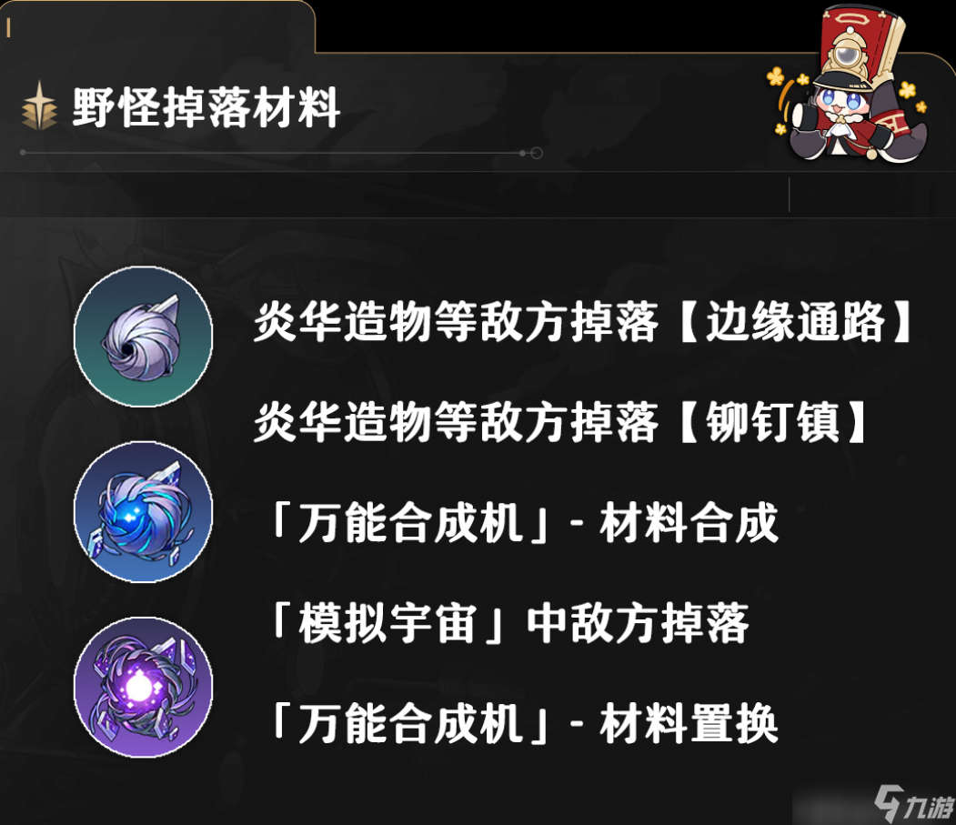 崩坏星穹铁道丹恒养成材料一览