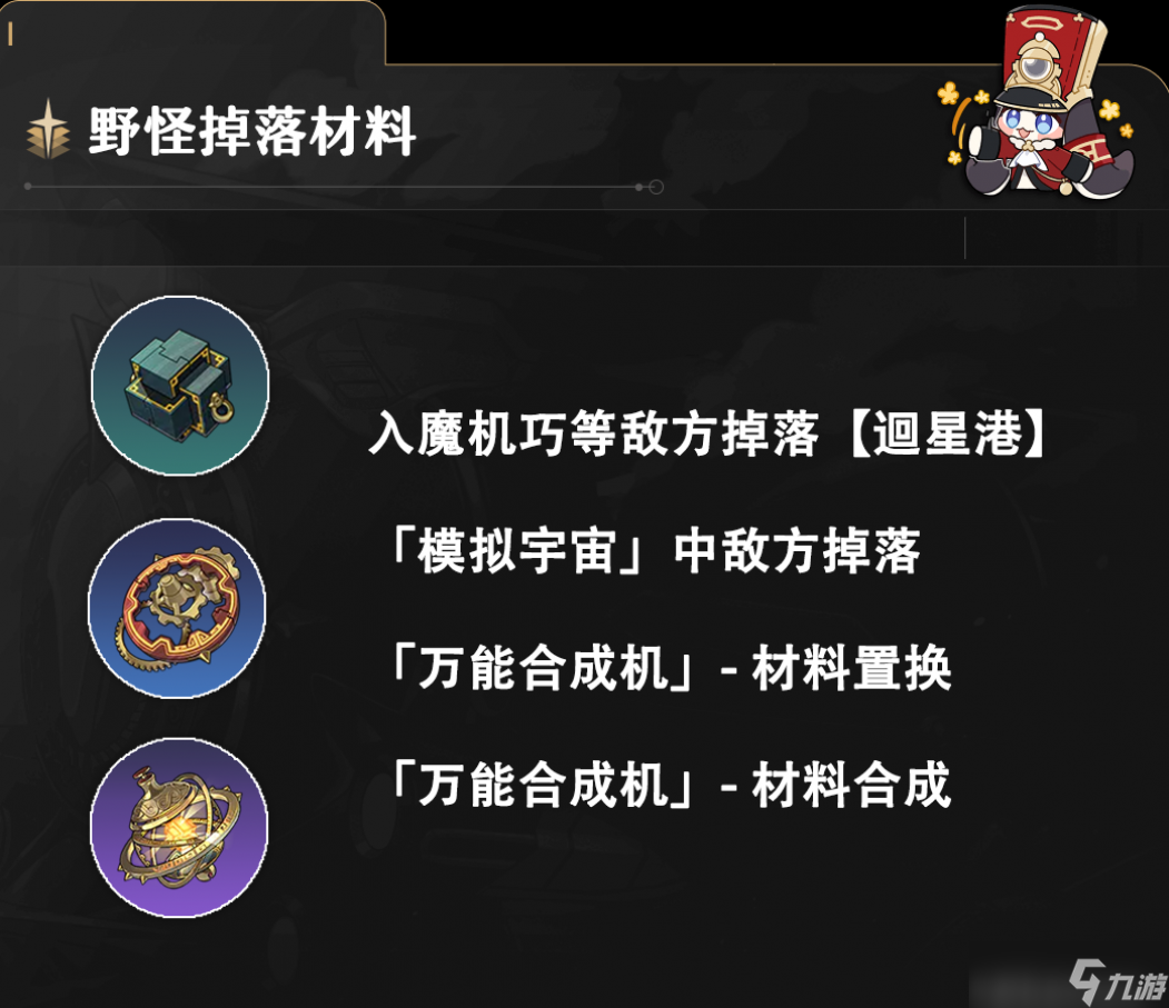 崩坏星穹铁道丹恒养成材料一览