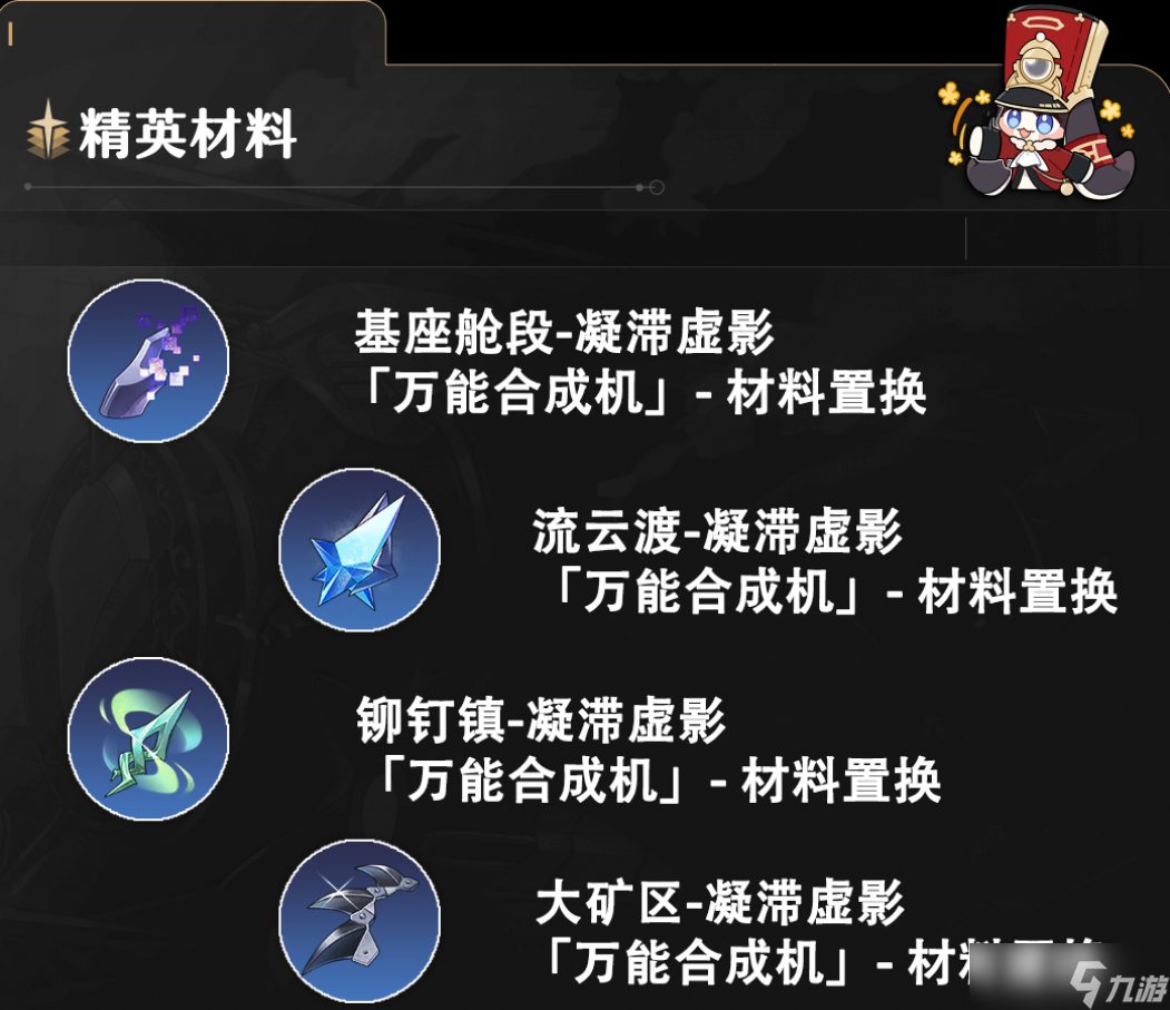 崩坏星穹铁道丹恒养成材料一览