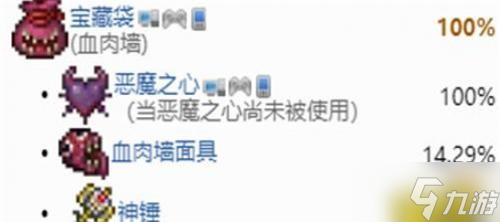 《泰拉瑞亚》1.4.4肉山全掉落物品图文分享