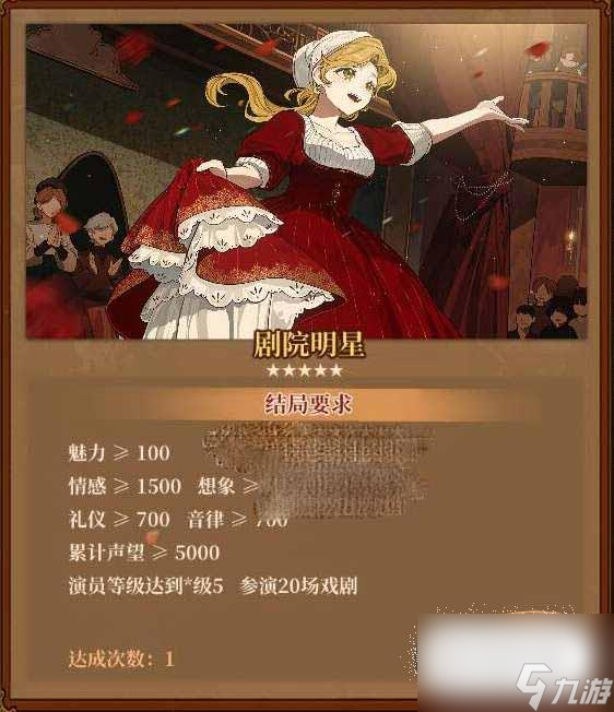 火山的女儿剧院明星结局达成方法