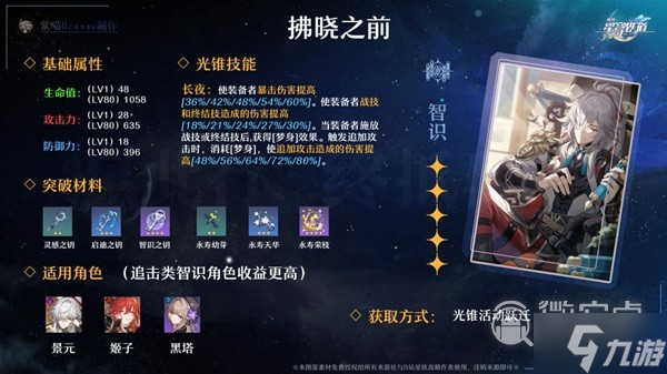 《崩坏星穹铁道》全五星光锥适用角色推荐