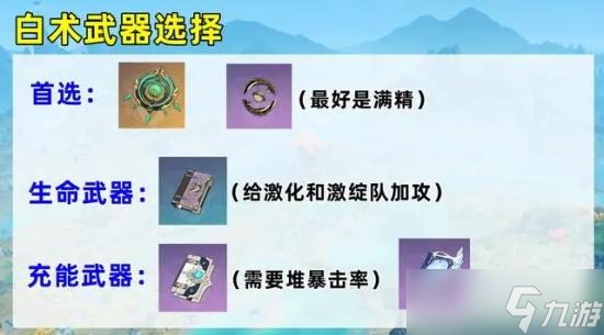 原神白术培养方向攻略 白术武器搭配推荐