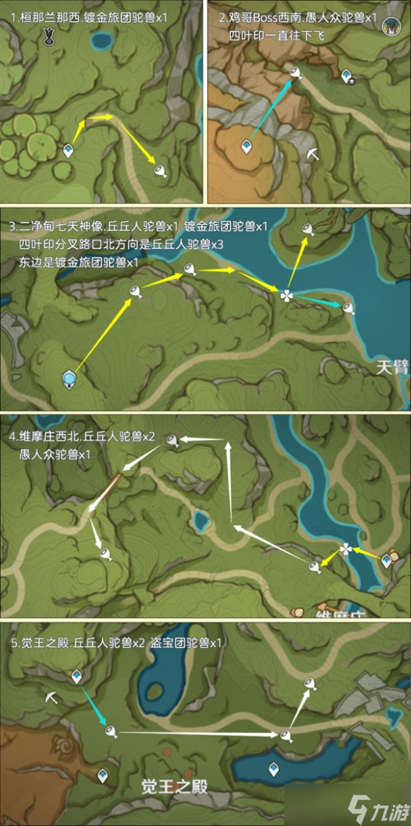 《原神》载货驼兽路线汇总 载货驼兽位置在哪？