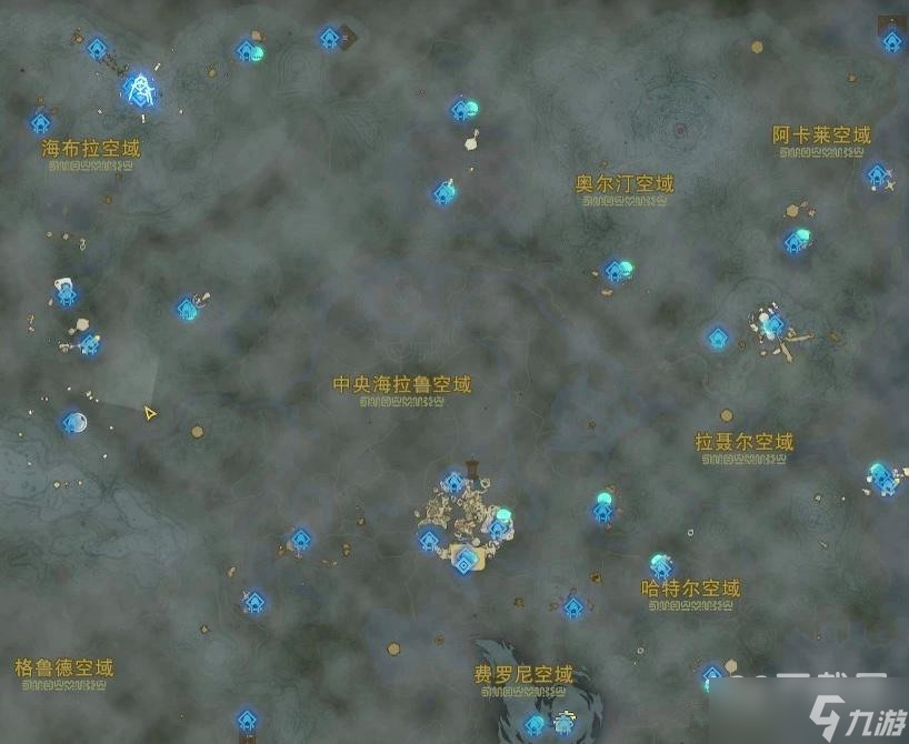 《塞尔达传说王国之泪》天空32庙全点亮地图一览