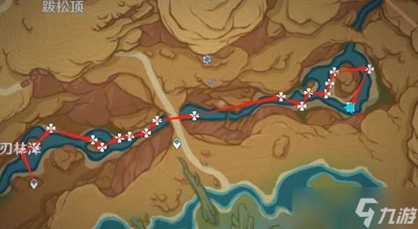 原神悼灵花采集线路