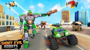 Monster Truck Robot Game