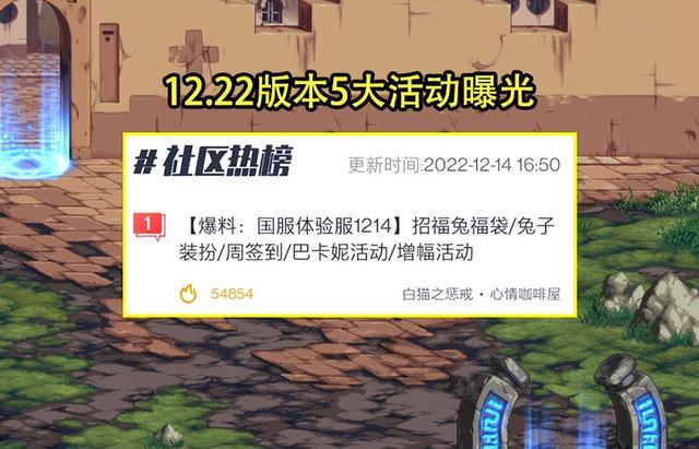 DNF：12.22版本活动爆料！全民11时代即将开启，招福兔装扮绝对萌翻天