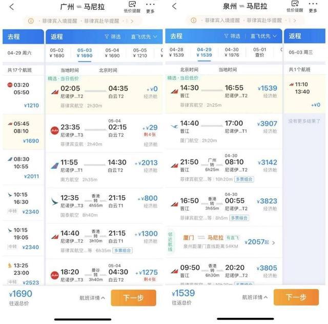 携程数据显示：“五一”出境机票均价3022元 同比去年腰斩