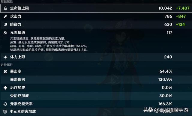 《原神》主C莫娜毕业数据展示：实战输出伤害曝光