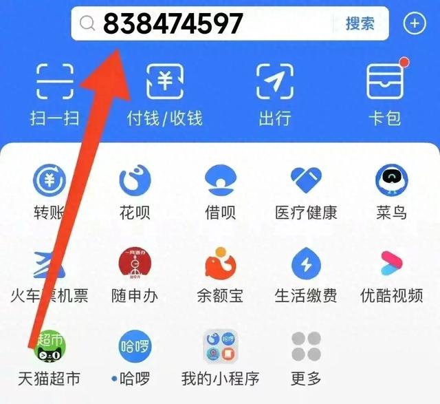 欢迎岁末狂欢！支付宝生活节搜数字领红包，838474597等你来领取