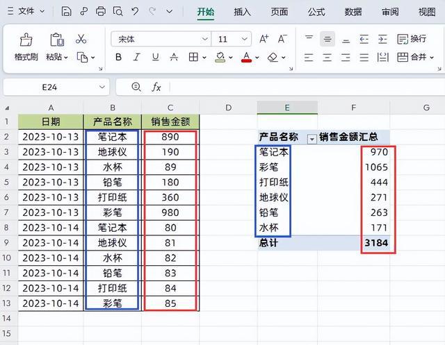 学会使用数据透视表，Excel数据分类统计易如反掌！