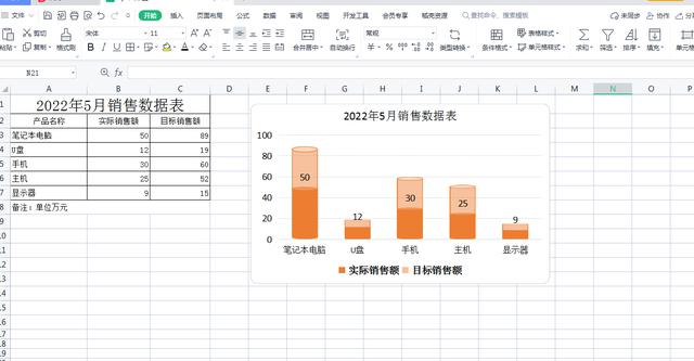 WPS制作漂亮的圆柱形图表,只需简单几步就搞定