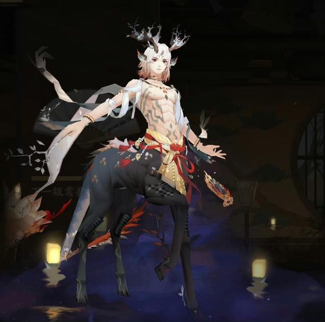 阴阳师体验服SP小鹿男真红染色皮肤公开，酷似骑驴少女的坐骑