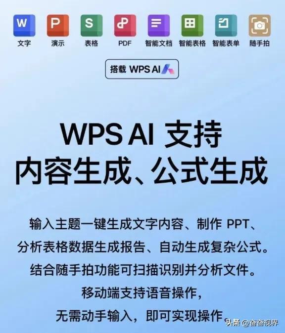 WPS AI智能办公登场