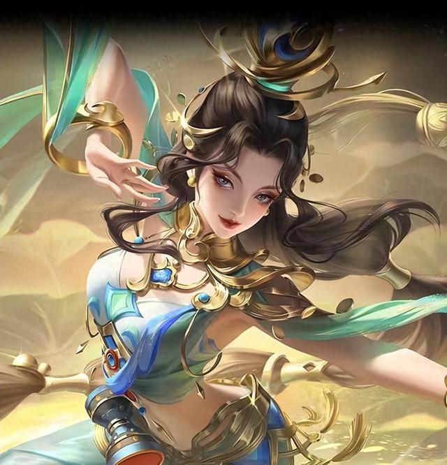 吕布与貂蝉的唯美爱情:在敦煌皮肤中相遇,完美CP组合