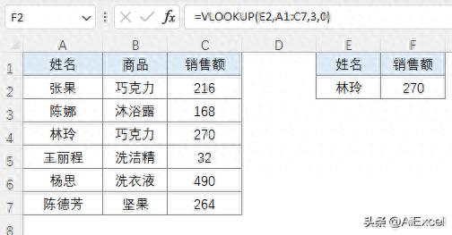 Excel函数：VLOOKUP常用的四种查找方法