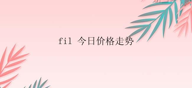 fil 今日价格走势