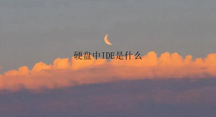 硬盘中IDE是什么