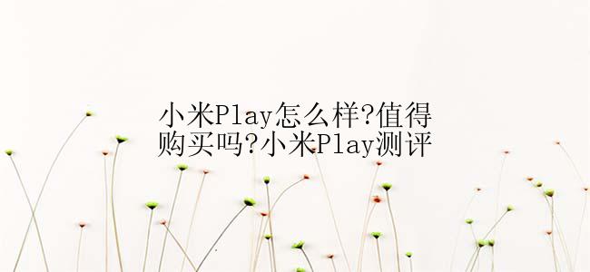 小米Play怎么样?值得购买吗?小米Play测评