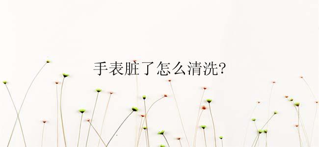 手表脏了怎么清洗?