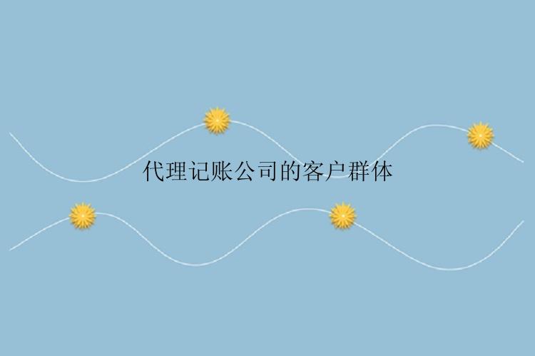 代理记账公司的客户群体