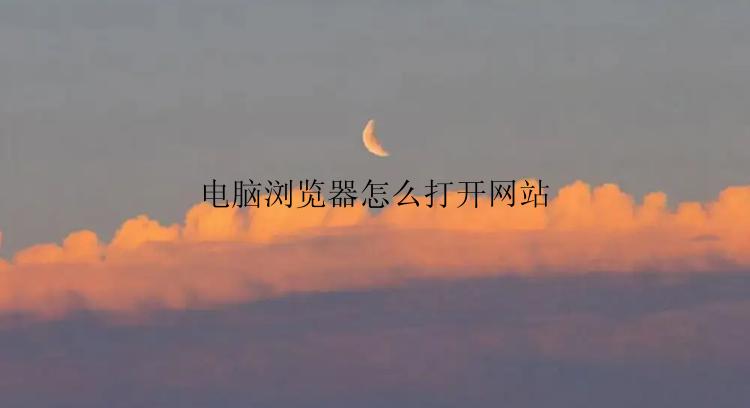 电脑浏览器怎么打开网站