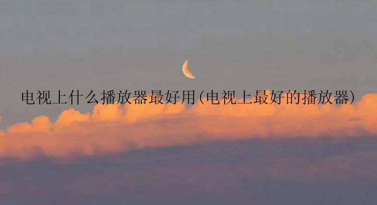 电视上什么播放器最好用(电视上最好的播放器)