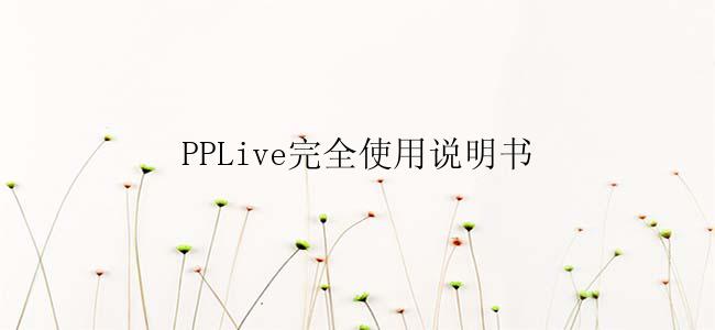 PPLive完全使用说明书