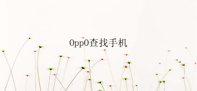 OppO查找手机