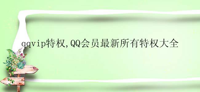 qqvip特权,QQ会员最新所有特权大全