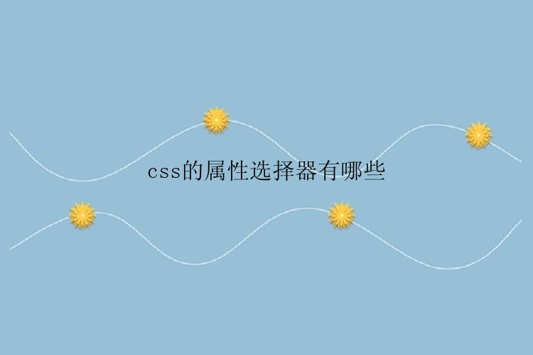 css的属性选择器有哪些