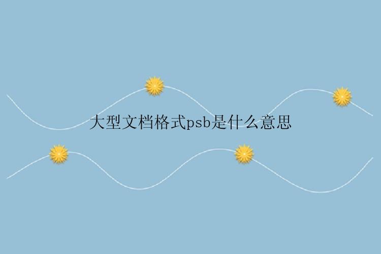 大型文档格式psb是什么意思