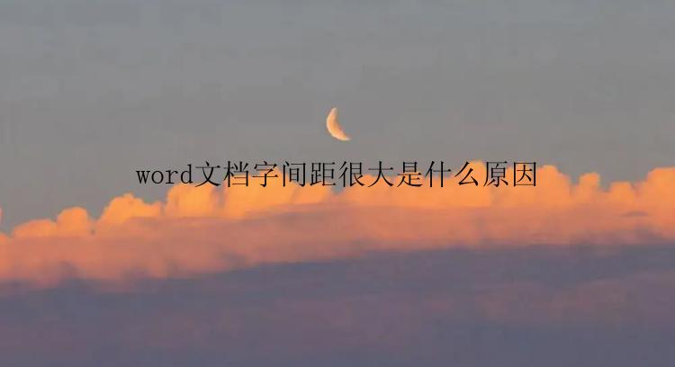 word文档字间距很大是什么原因