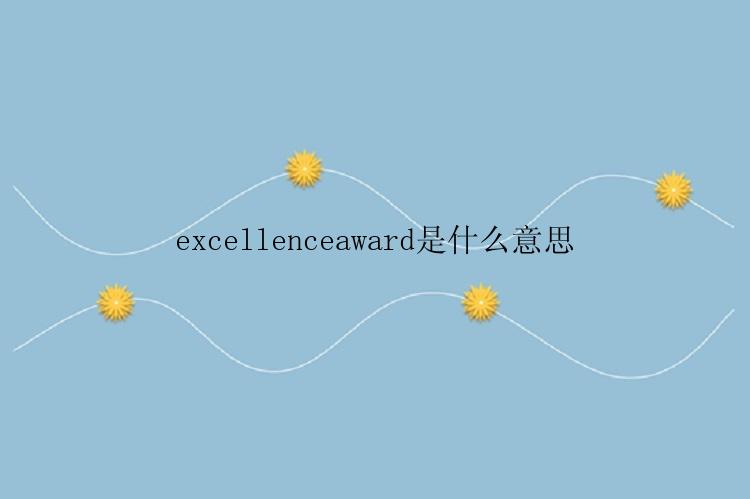 excellenceaward是什么意思