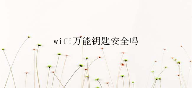 wifi万能钥匙安全吗