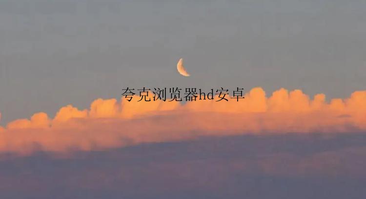 夸克浏览器hd安卓