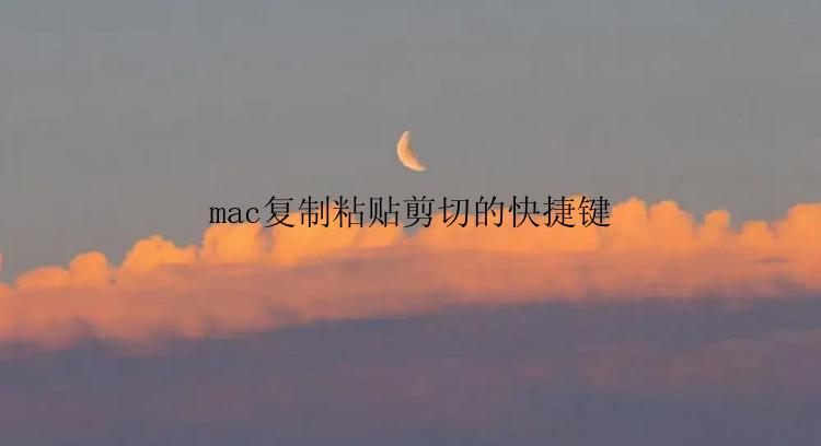mac复制粘贴剪切的快捷键是什么？